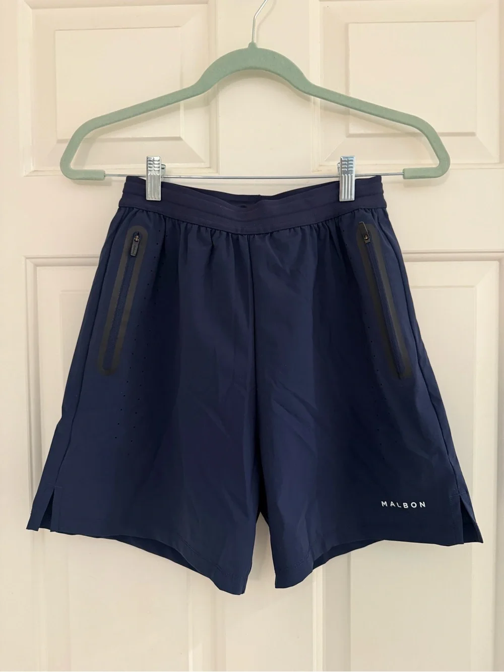 Malbon Performance 2-1 Golf shorts Navy Small - Picture 3 of 11
